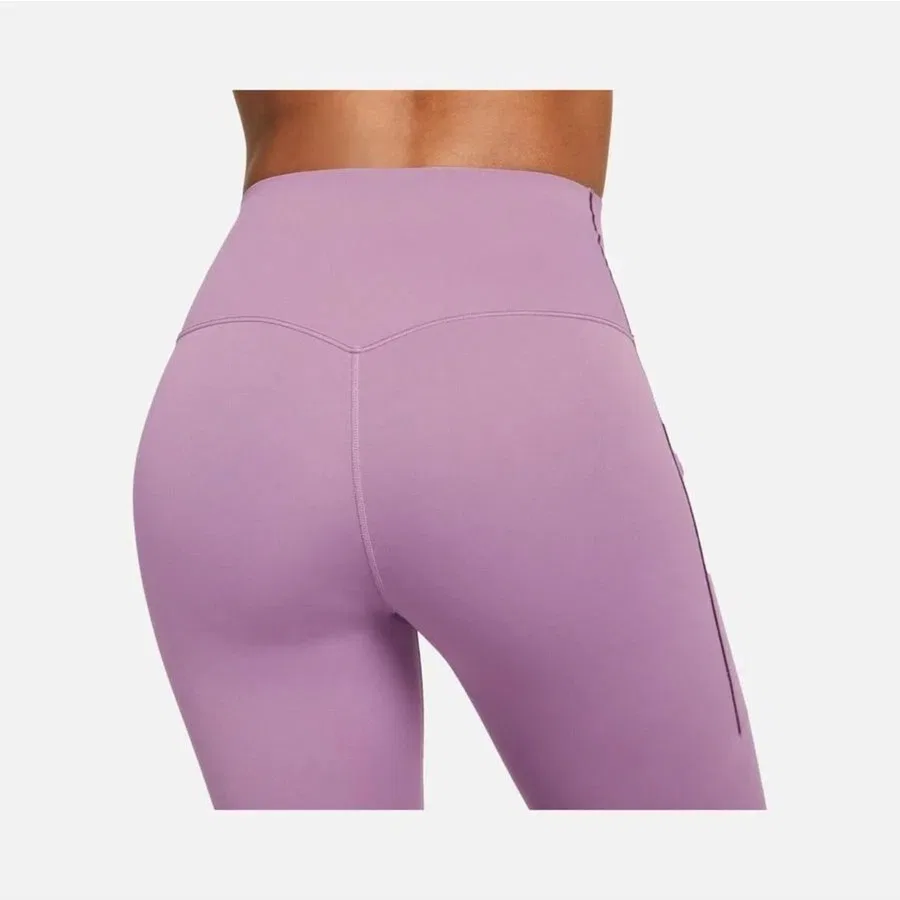 Спортивные леггинсы с высокой посадкой Dri-FIT Universa Medium-Support 7/8 Nike, Фиолетовый — фото 4