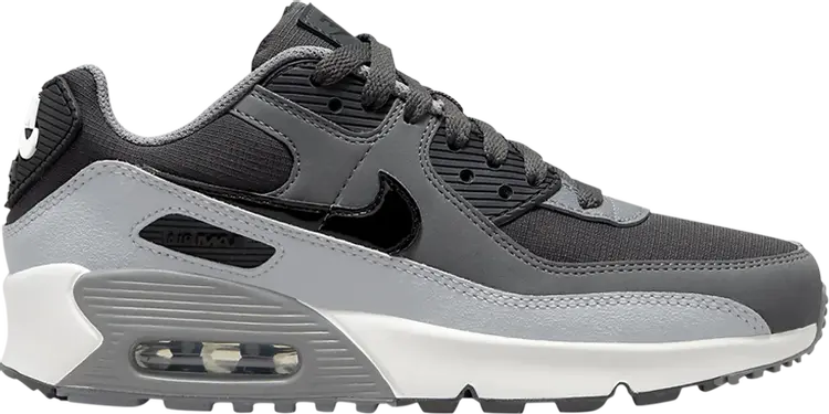 

Кроссовки Nike Air Max 90 Leather GS 'Anthracite Dark Grey', серый