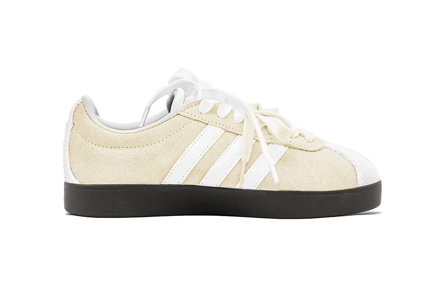 Детские кроссовки немецкие армейские Adidas Neo, Cream Apricot Yellow — фото 4