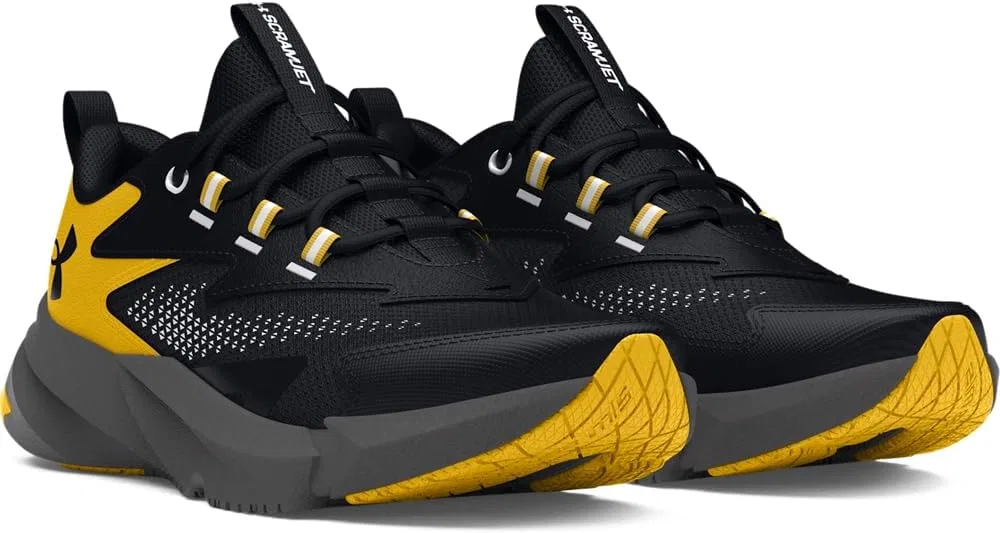 Детские кроссовки для бега Scramjet 6 Under Armour, Black/Taxi/Black — фото 2