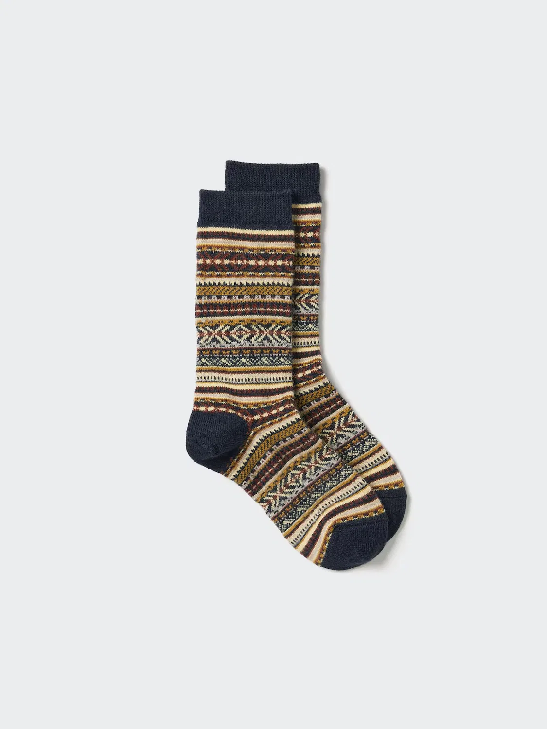 Носки Uniqlo Heattech Fairisle, темно-синий
