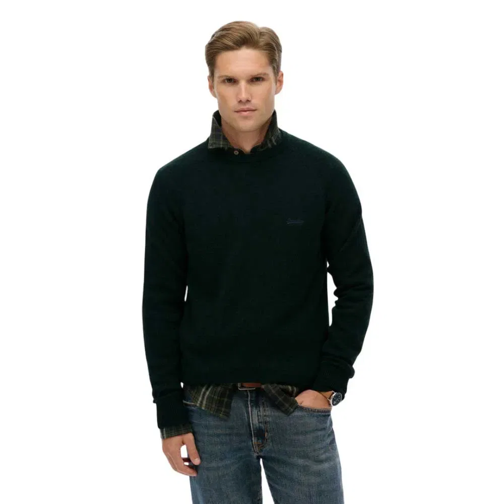 Свитер Wool Blend Superdry, зеленый