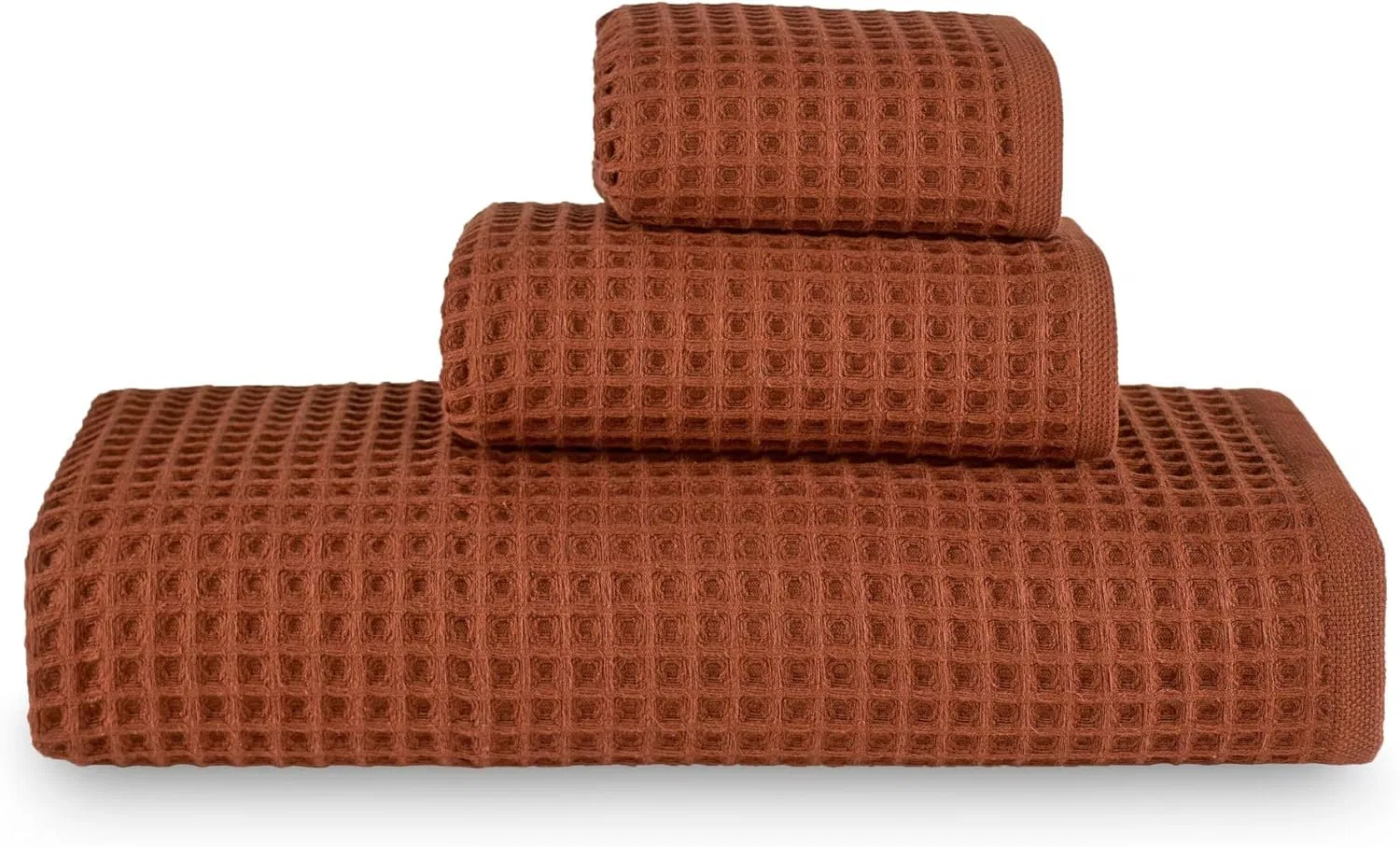 Махровое полотенце Waffle Kimono, sea me at home, набор 4 шт, Earth