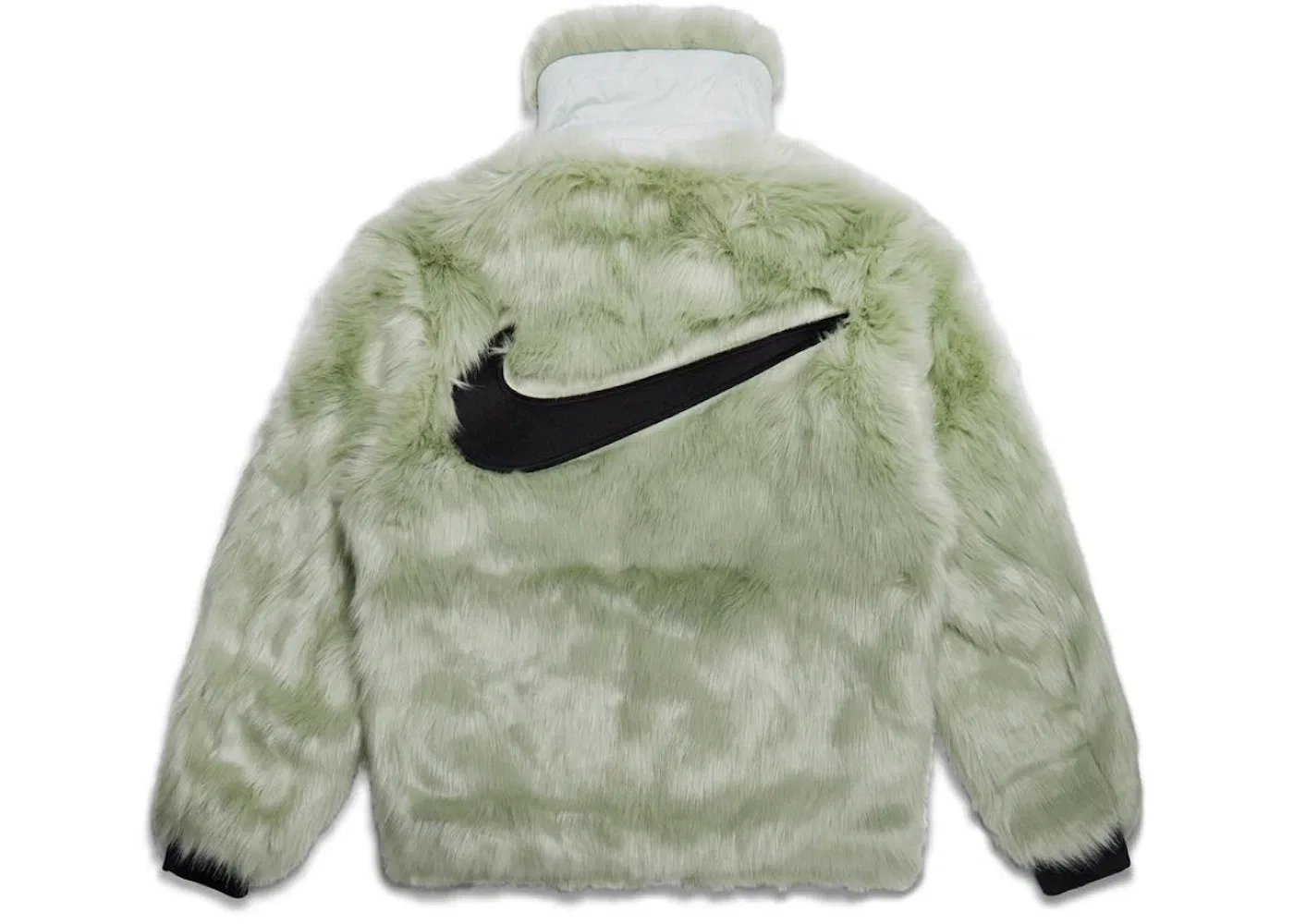 Женское пальто из искусственного меха двустороннее Nike x Ambush Coat, Jade Horizon/Black — фото 2