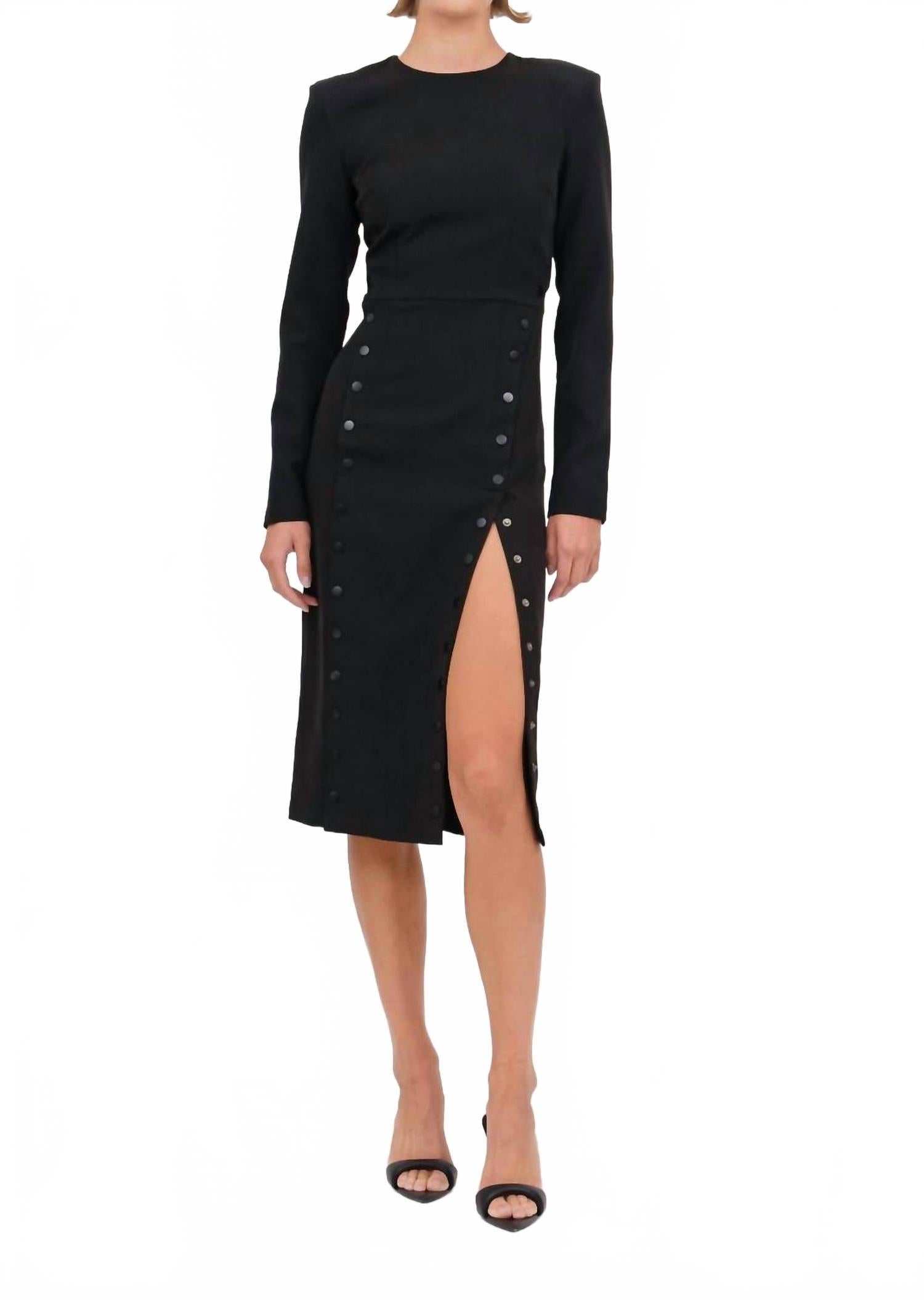 

Черное платье миди Cora NONCHALANTLABEL