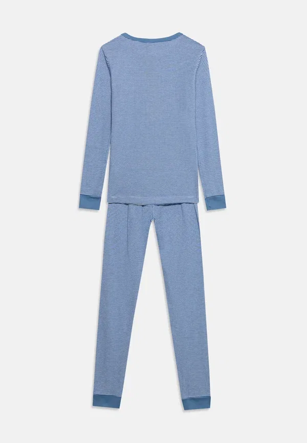 Пижама полосатая Snug fit Petit Bateau ultramarine/marshmallow — фото 2