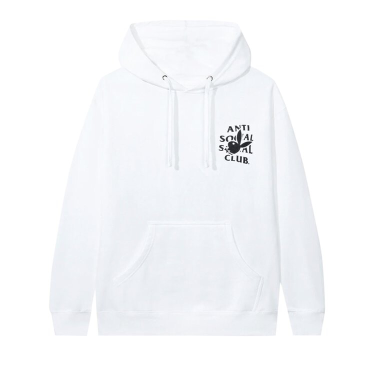 

Худи Anti Social Social Club x Playboy Bunny Logo Hoodie 'White', белый