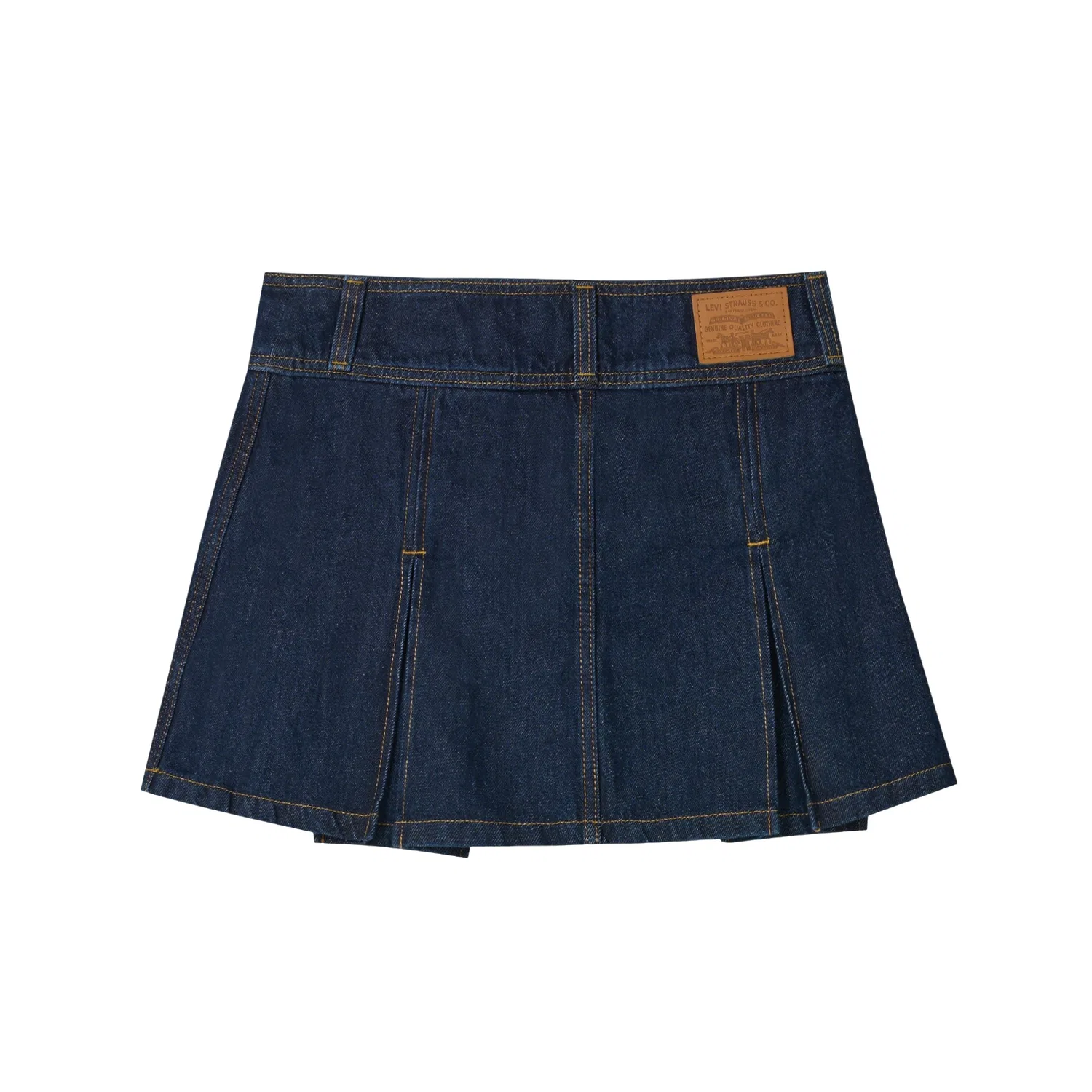Женская джинсовая мини-юбка Levis, Dark Blue — фото 3