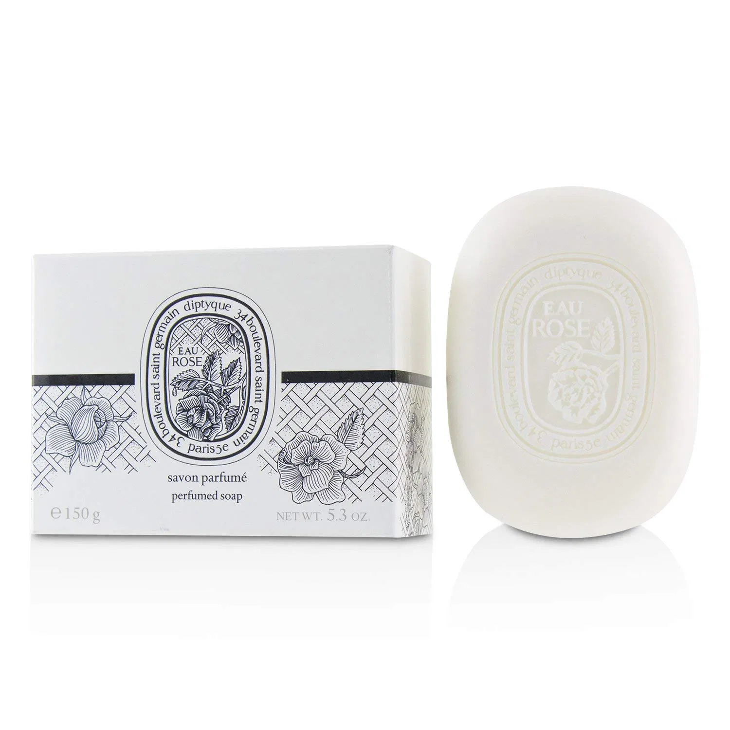 Твердое мыло с ароматом розы Diptyque, 150 г