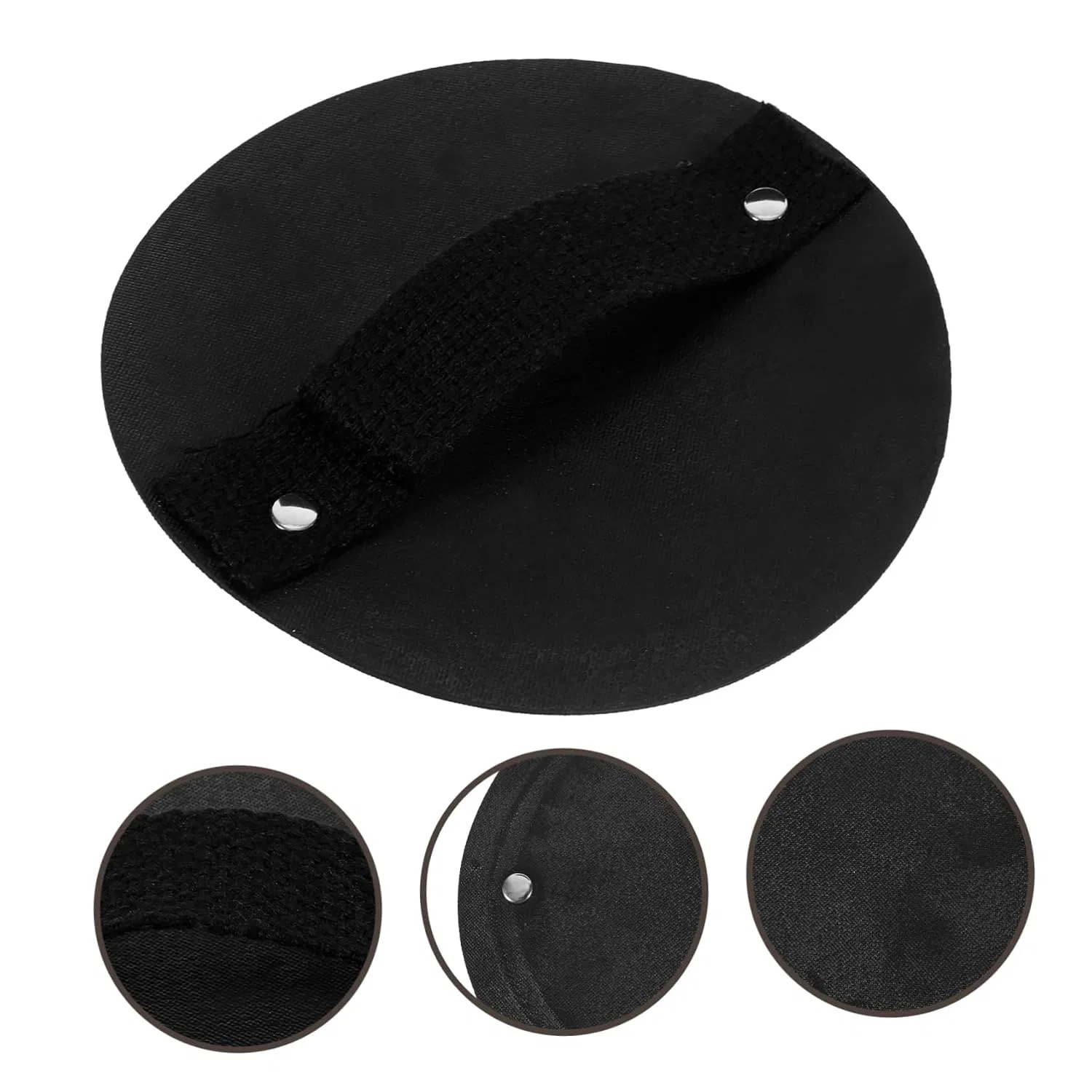 Скребок для тела двойной, CALLARON, 14x14x1.5 см, 49 г, Black — фото 3