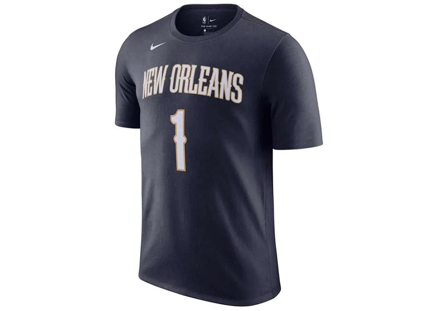 Мужская футболка с принтом New Orleans Pelicans Zion Williamson Nike, цвет Dark Blue
