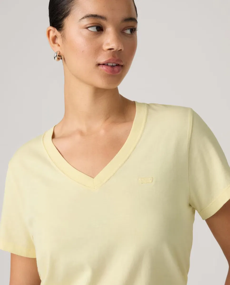 Женская футболка с коротким рукавом, Cuello Pico, Levi's, желтый — фото 3