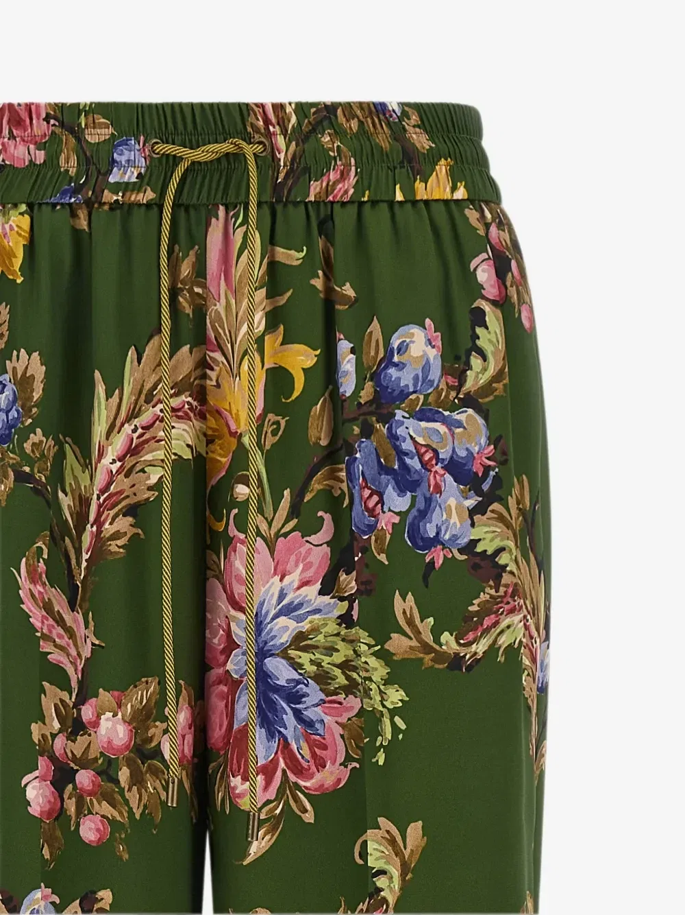 Брюки с цветочным принтом Etro, зеленый — фото 3