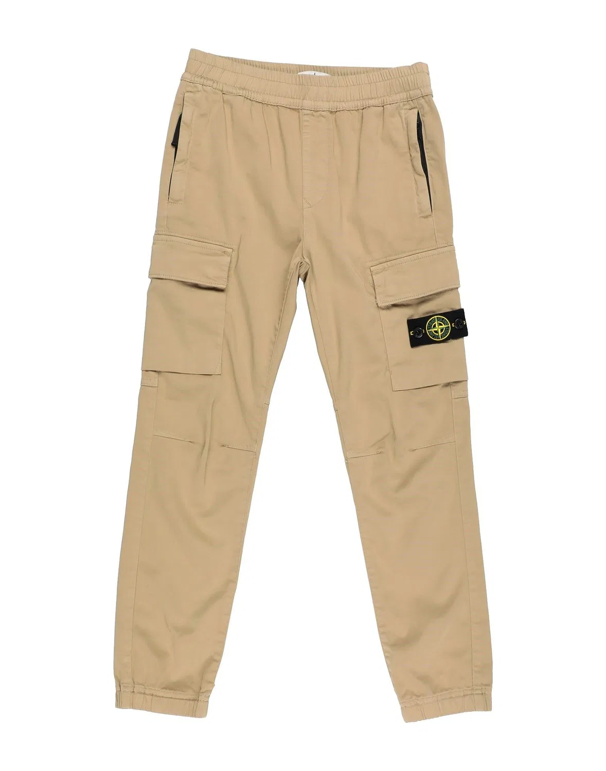Детские штаны для мальчиков с логотипом Stone Island Junior, хаки