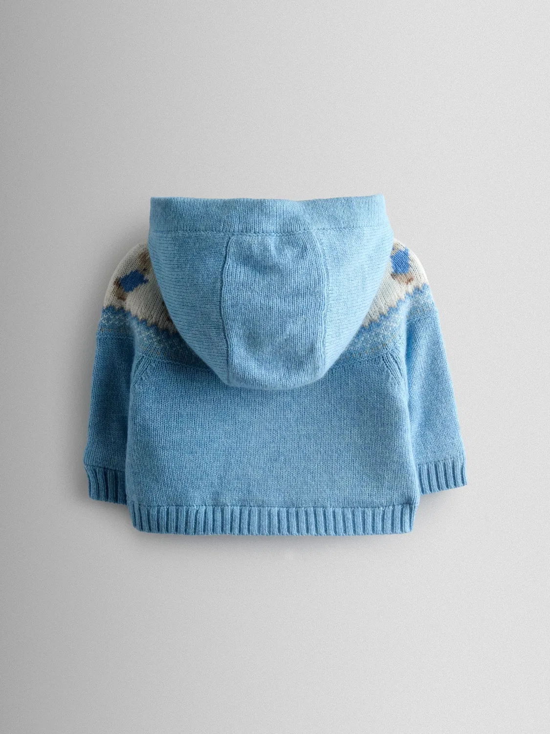 Кардиган с Fair Isle узором Peter Rabbit, JoJo Maman Bébé, синий — фото 2