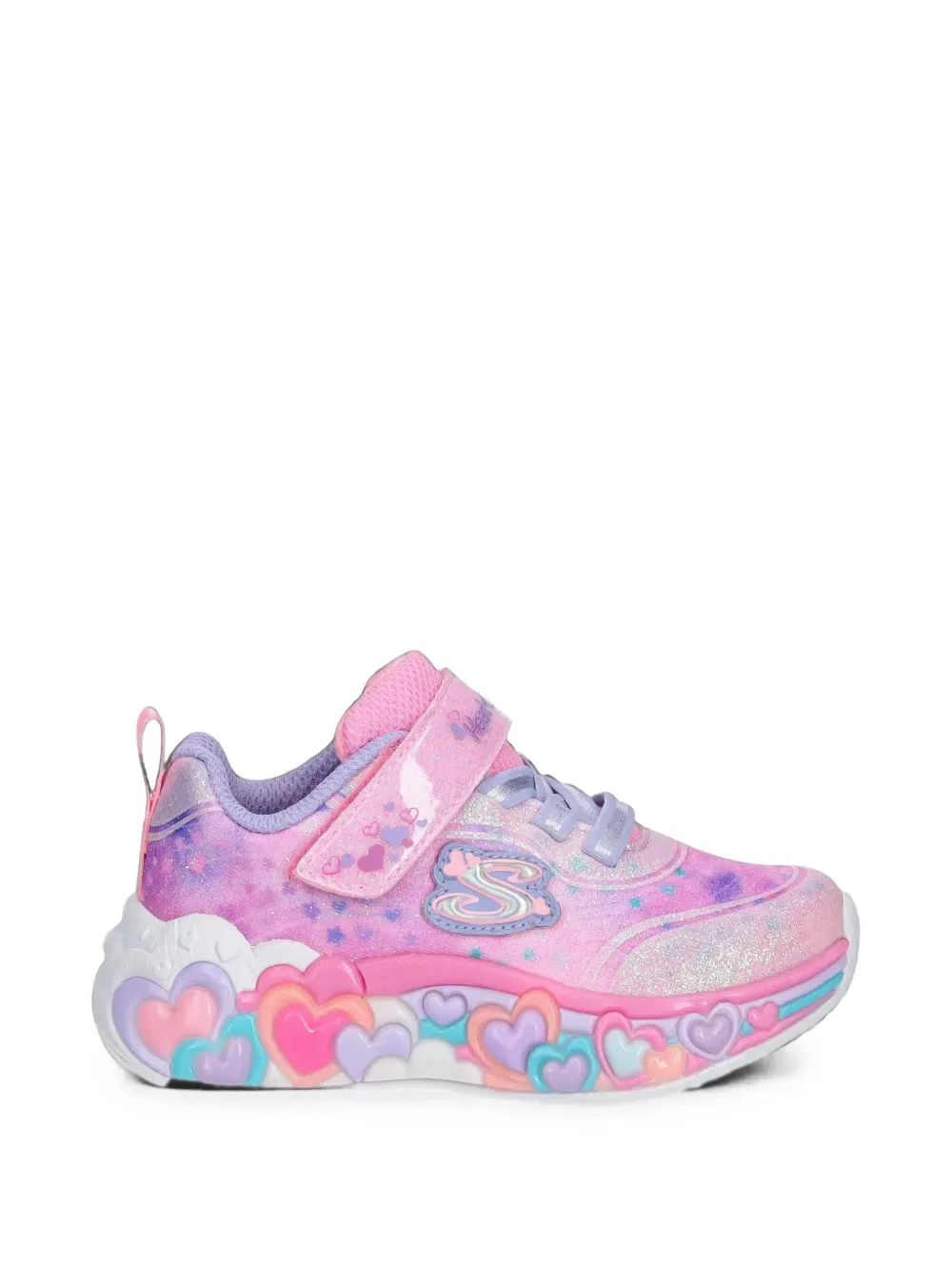 Кроссовки для девочки Eternal Heart Lights Skechers, розовый/фиолетовый — фото 2
