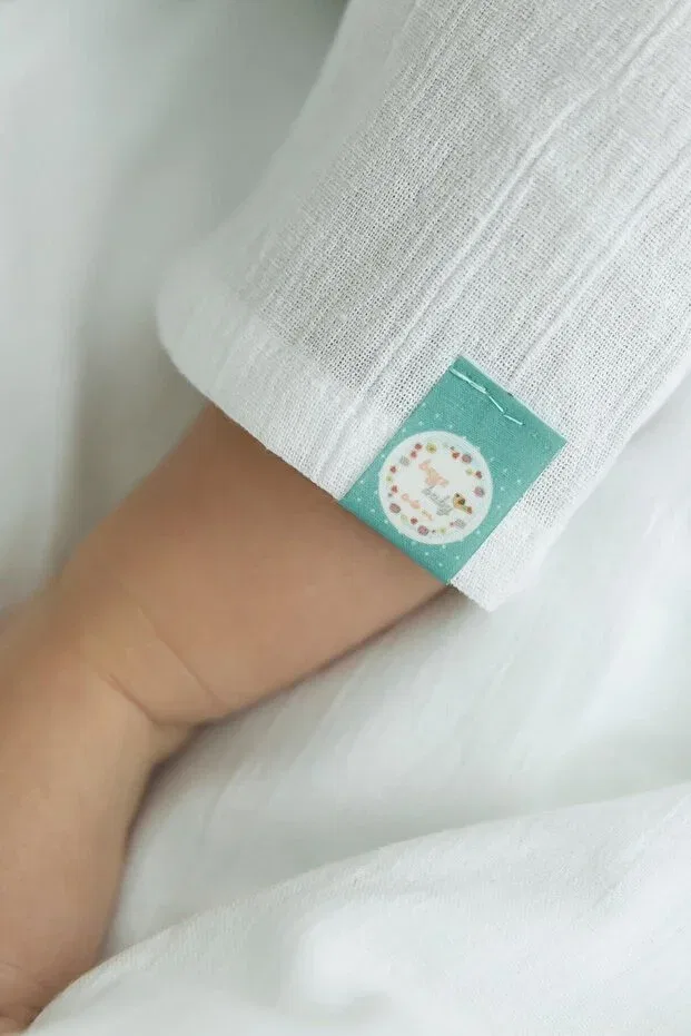 Детский комбинезон для новорожденных хлопковый Beyzbaby, White — фото 3