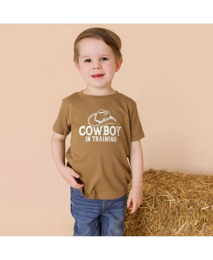 Футболка с коротким рукавом Cowboy In Training Sweet Wink, Mocha — фото 2