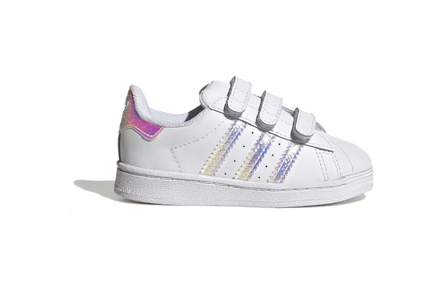 Детские кроссовки с низким верхом Superstar White Adidas Originals, Белый — фото 3
