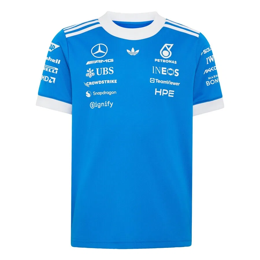 Спортивная футболка ADIDAS PERFORMANCE Performance Shirt 'Mercedes-AMG Petronas Formula 1 Team Blue Wonder' в лазурном цвете