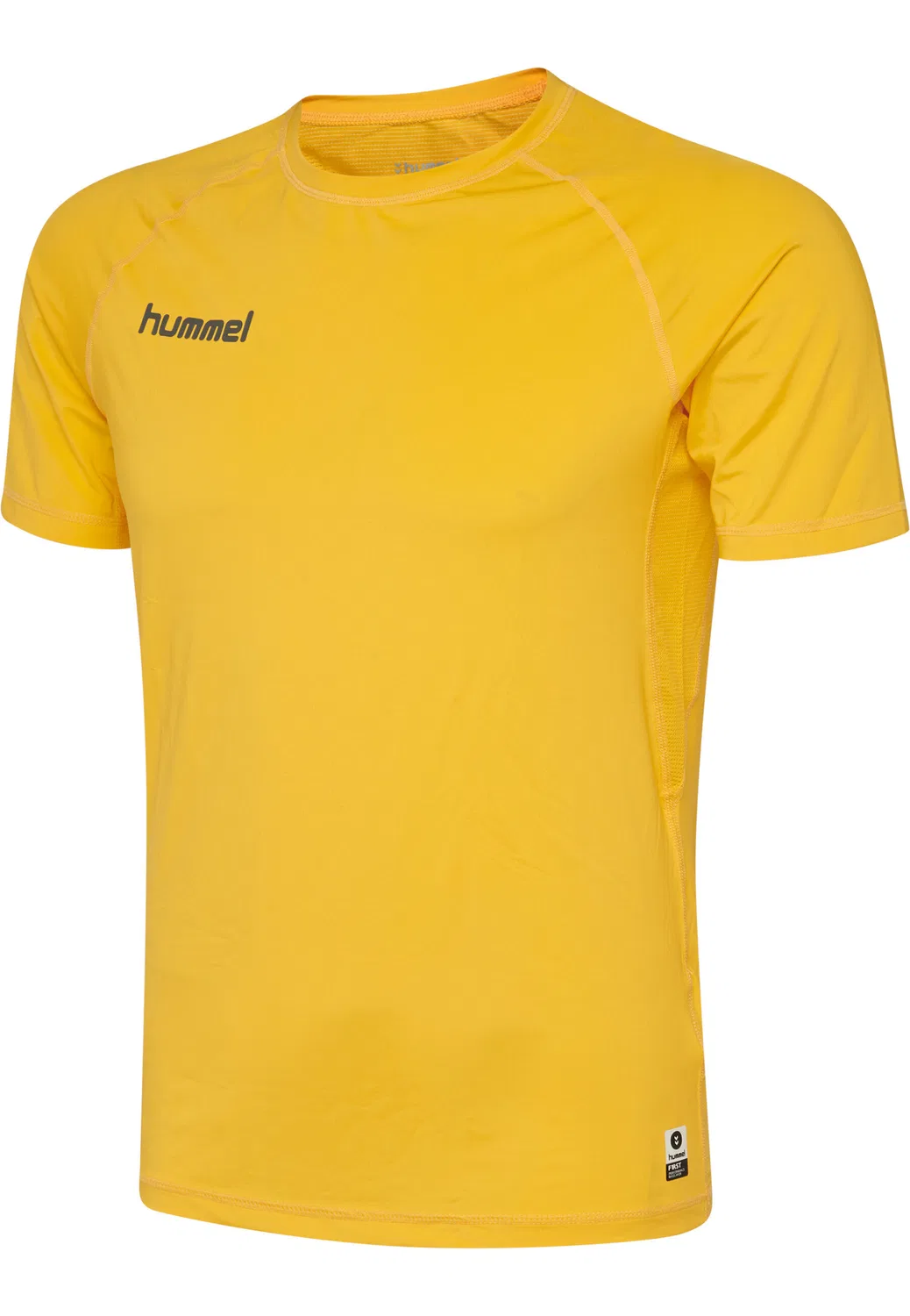 Детская футболка с коротким рукавом HML First Performance Kids Jers S/S Hummel, Fluoreszierendes Neongelb / Gelb