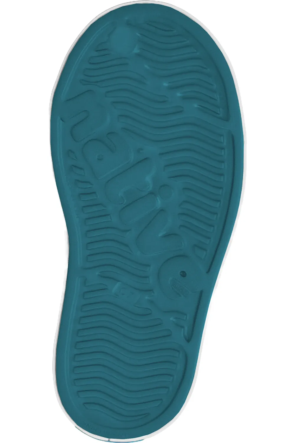 Детские кеды водонепроницаемые Jefferson Slip-On Native Shoes, Faded Glory Blue/Shell White — фото 3