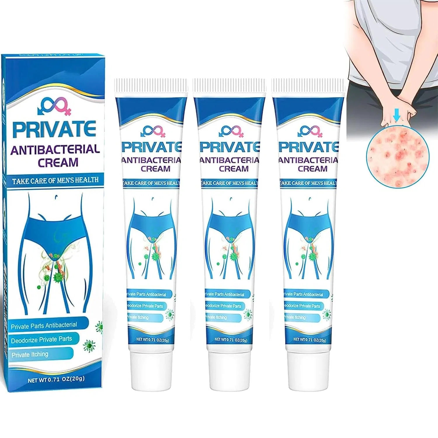 Крем для тела мужской Timilk GentX Relief Cream, набор 3 шт, 20 г Generisch