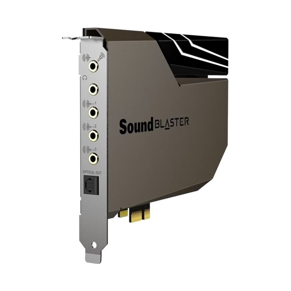 

Звуковая карта с внешним блоком Creative Sound Blaster AE-7 Hi-Res Internal PCIe, черный