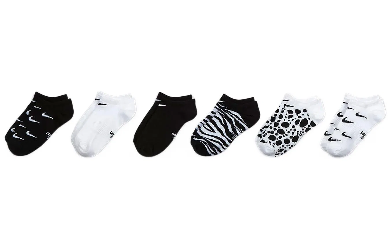 Детские носки Nike 6 Pack, Black White — фото 3