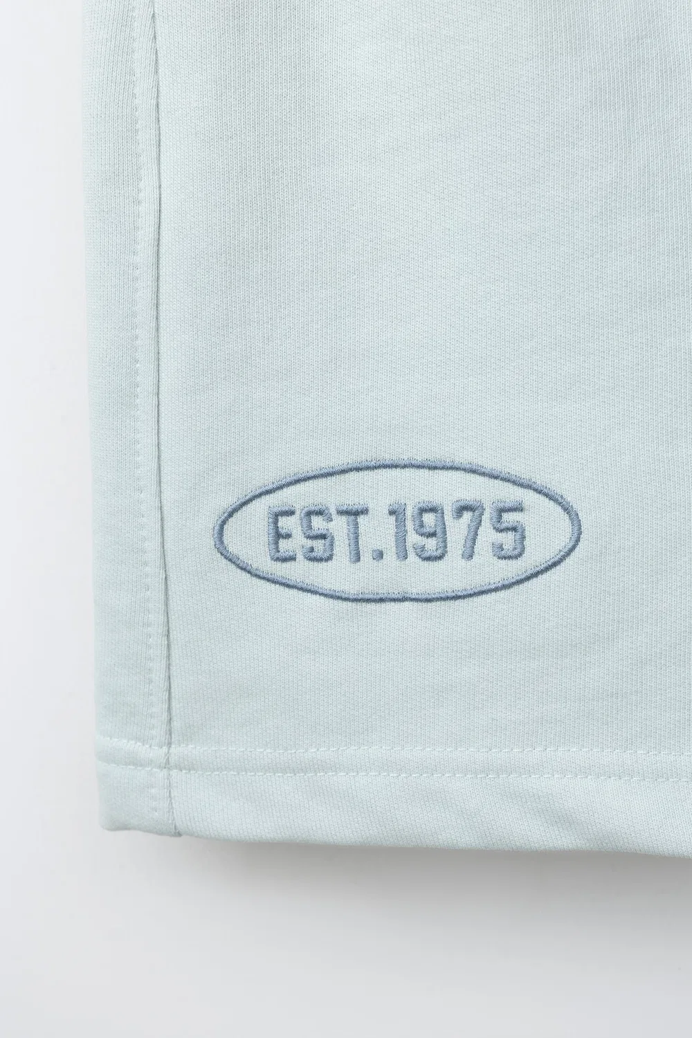 Плюшевые спортивные шорты-бермуды ZARA, Light Mint Green — фото 4