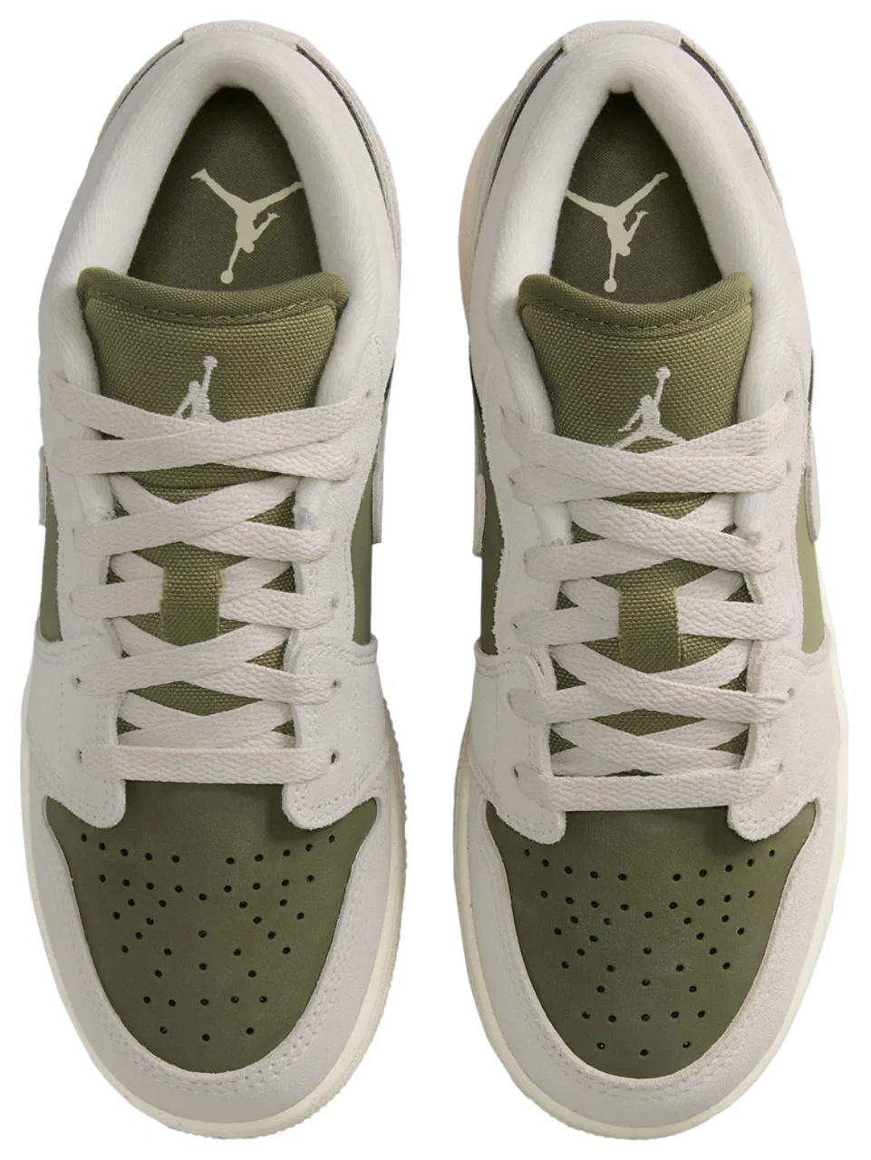 Кроссовки для мальчиков Air 1 Low SE Jordan, зеленый/бежевый — фото 4