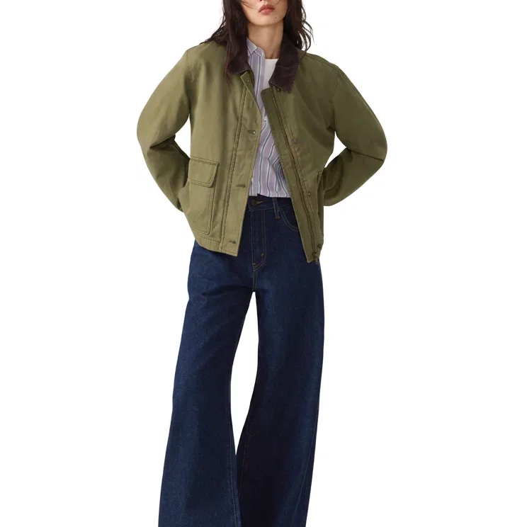 Женское джинсовое пальто утепленное Levis, Medium Blue