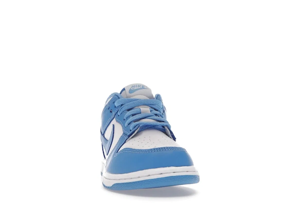 Детские кроссовки с принтом Nike Dunk Low Nike, White/University Blue-White — фото 2