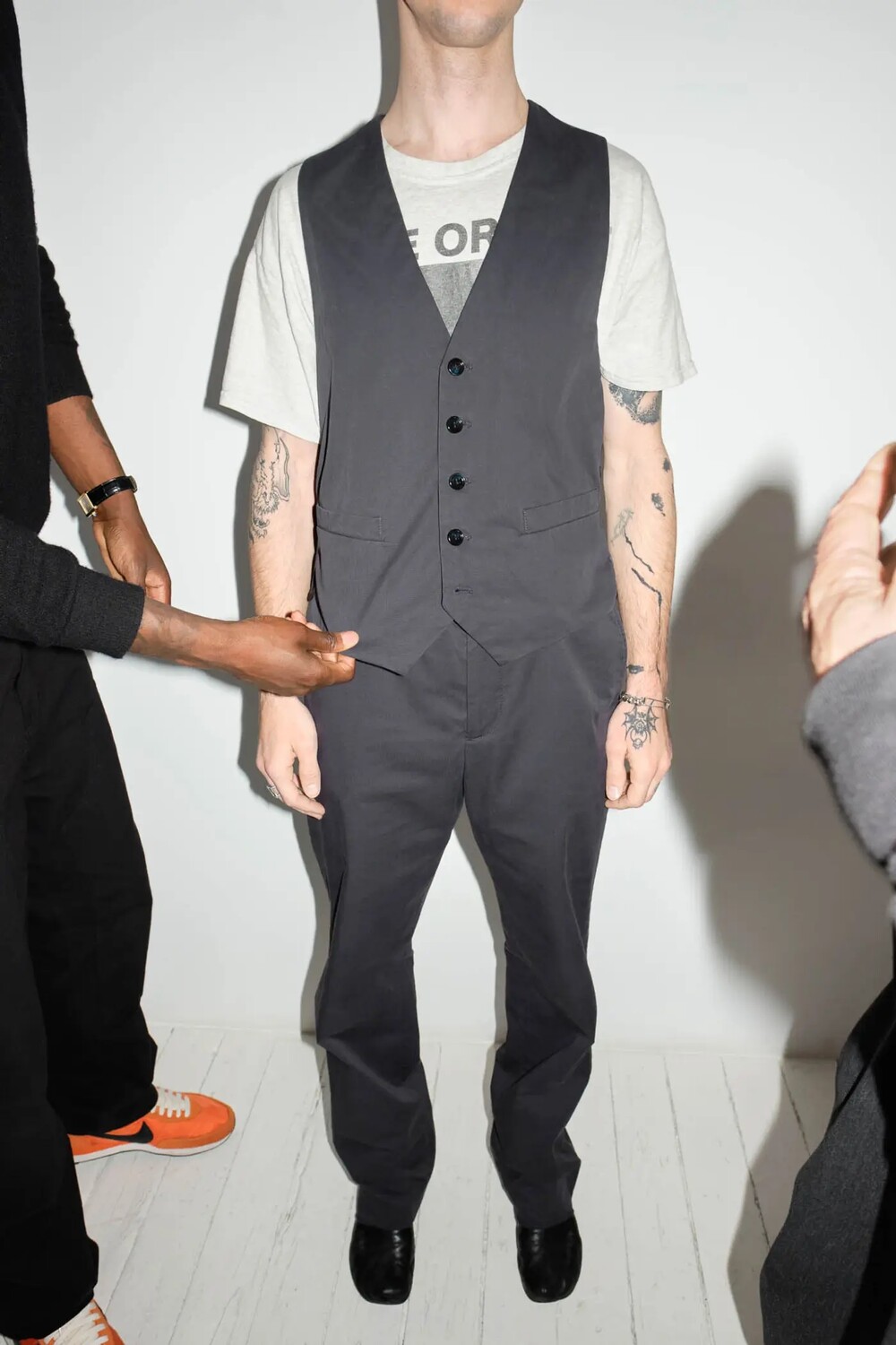 Жилет Supreme x MM6 Maison Margiela Washed Cotton, темно-синий — фото 2