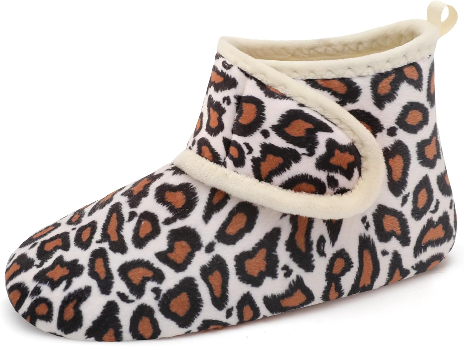 

Домашние тапочки L-RUN для женщин и мужчин, противоскользящие, теплые, для дома и улицы, легкие, можно стирать, Leopard