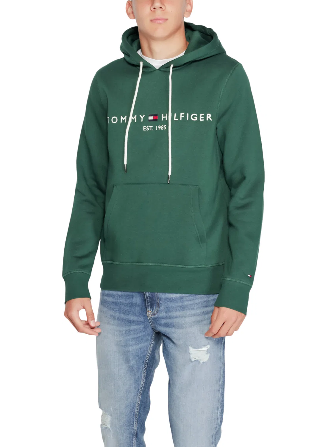 Мужской свитшот с принтом Tommy Hilfiger, Green — фото 4