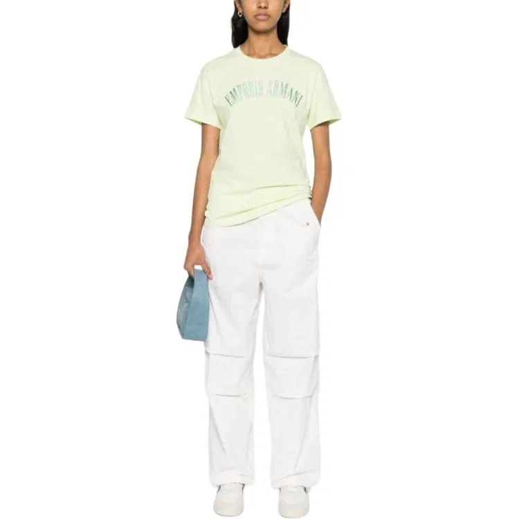 Женская футболка EMPORIO ARMANI, Light Green — фото 3