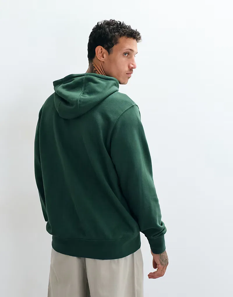 Худи Nike Club из французского махрового трикотажа, зеленый — фото 3