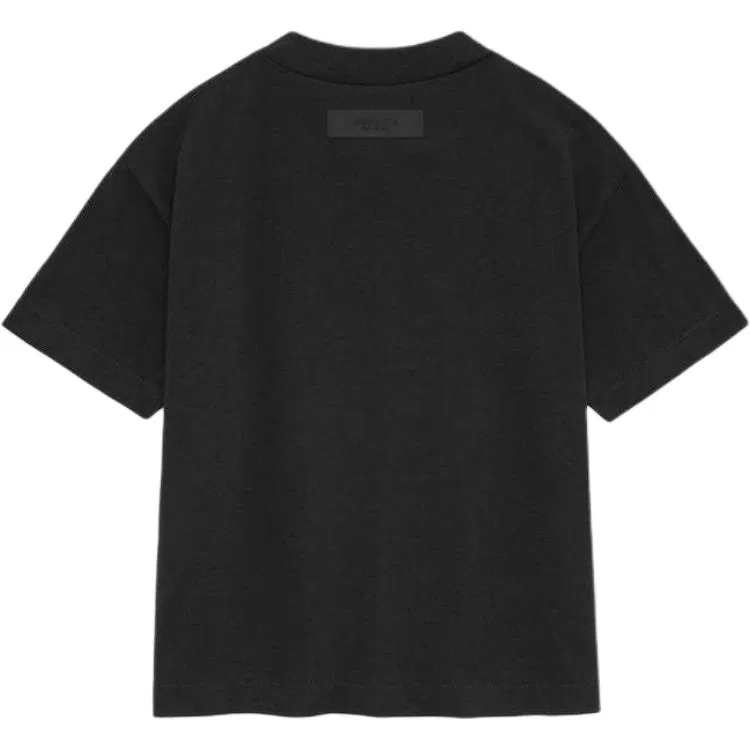 Детская футболка с коротким рукавом Fear Of God Essentials, Dark Wood Black/Black — фото 3