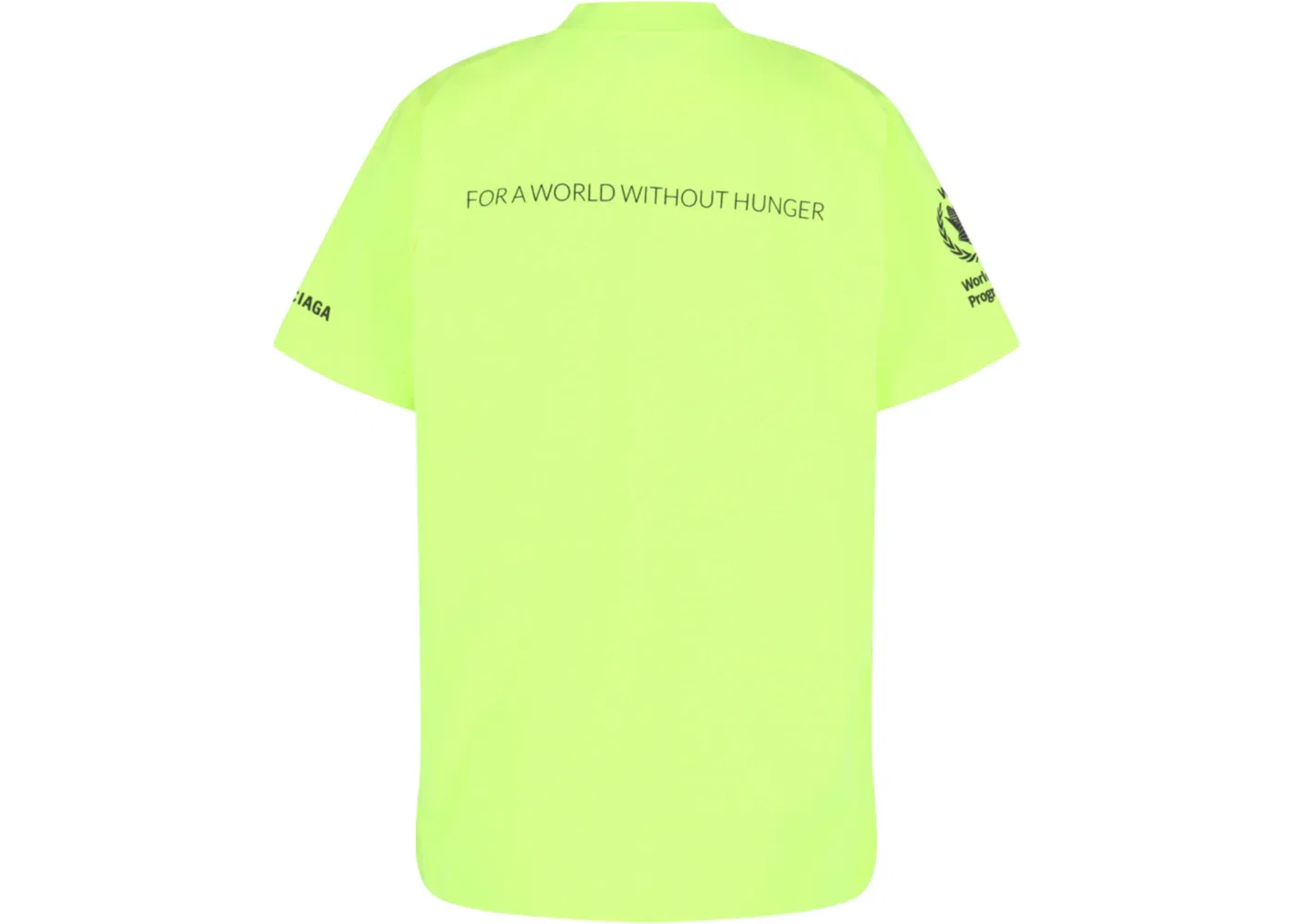 Женская футболка с принтом Balenciaga, Fluorescent Yellow/Black — фото 2