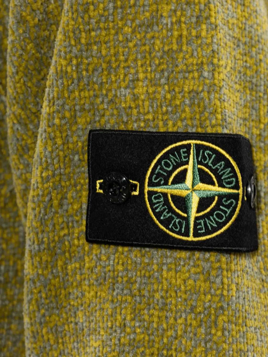 Stone Island Джемпер из хлопковой синели зеленый — фото 2