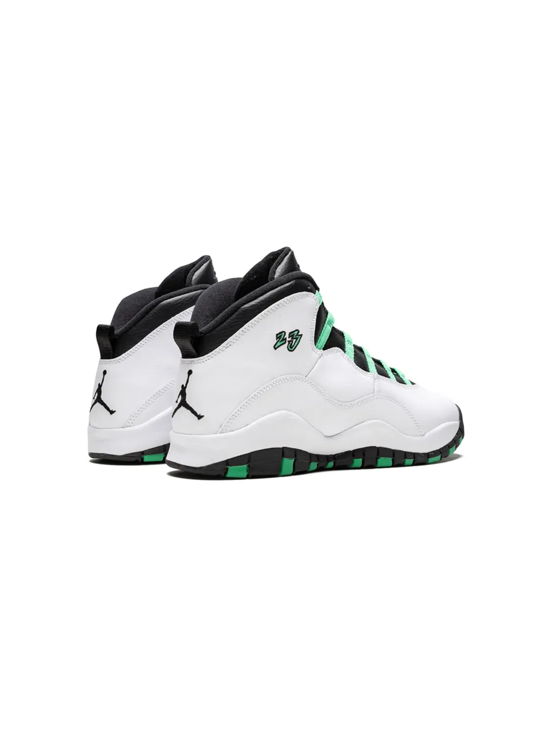 Кроссовки Air Jordan 10 Retro 30th "Verde", белый — фото 3