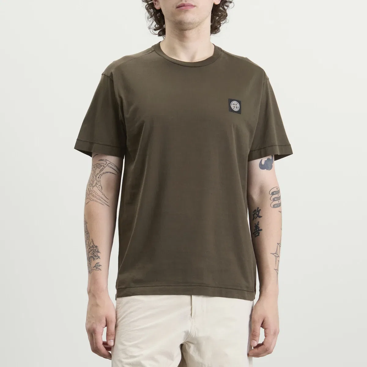 Футболка с патчем Stone Island, Charcoal — фото 2