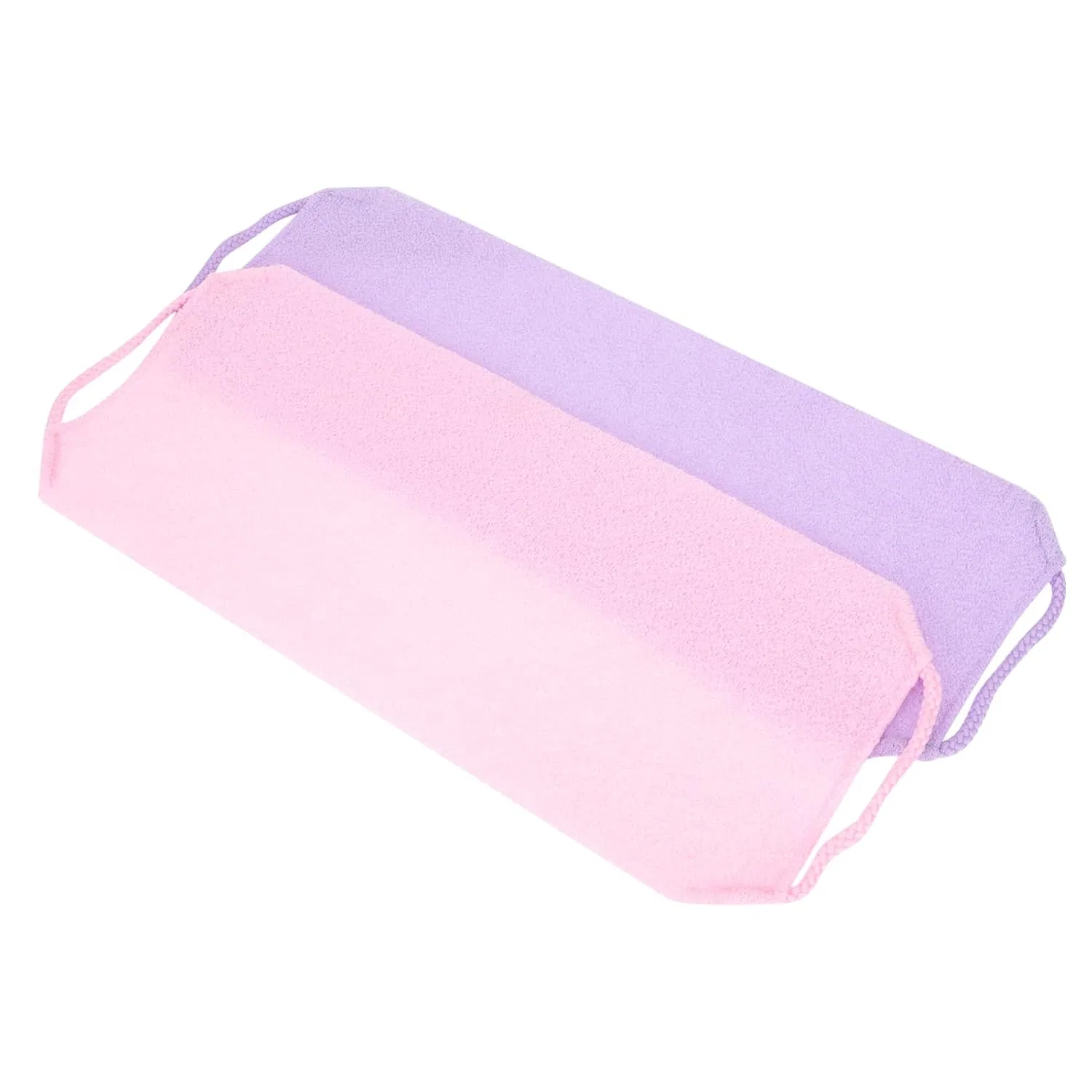 Мочалка для душа WOONEKY, 4 шт, 48x19x0.6 см, 180 г, Purple