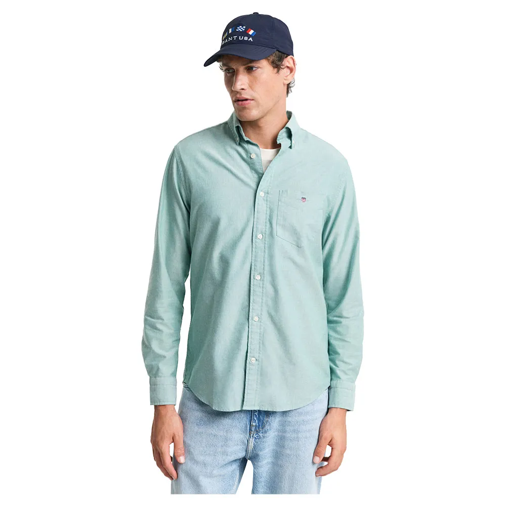 

Рубашка Gant Oxford Regular Fit, зеленый
