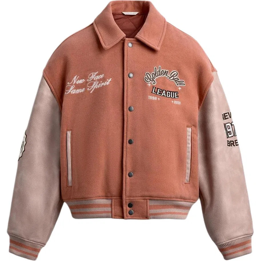 Мужская куртка-пуховик с лацканами Light Pink Red ZARA, Light Pink Red