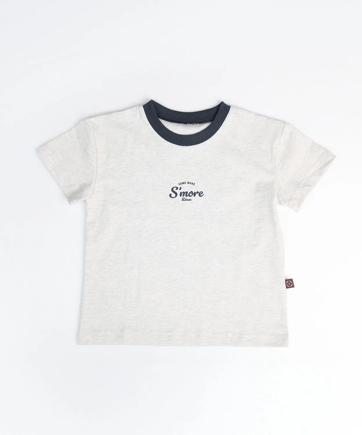 Детская футболка с принтом S'more Diner Ringer T-Shirt S'more, Brown — фото 2