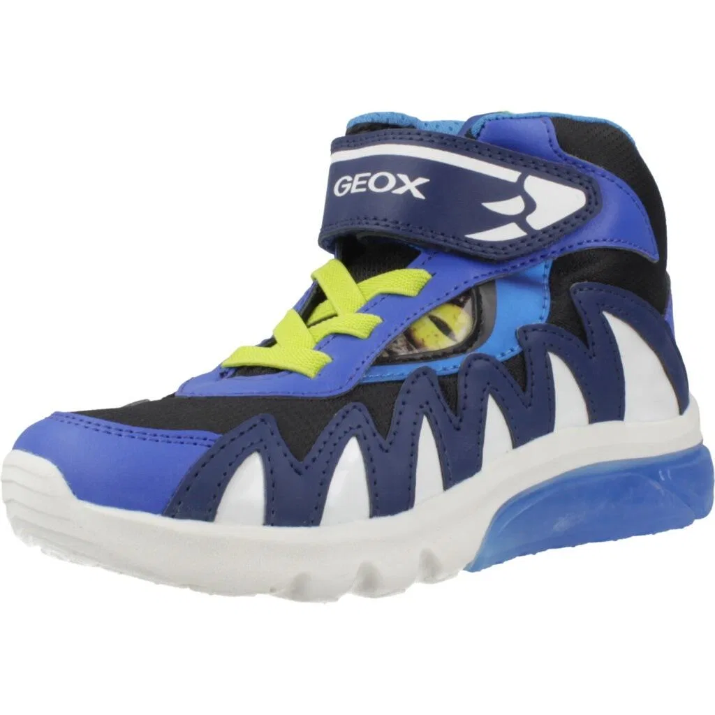 Детские кроссовки с текстурным верхом J Ciberdron Boy Geox, Blue