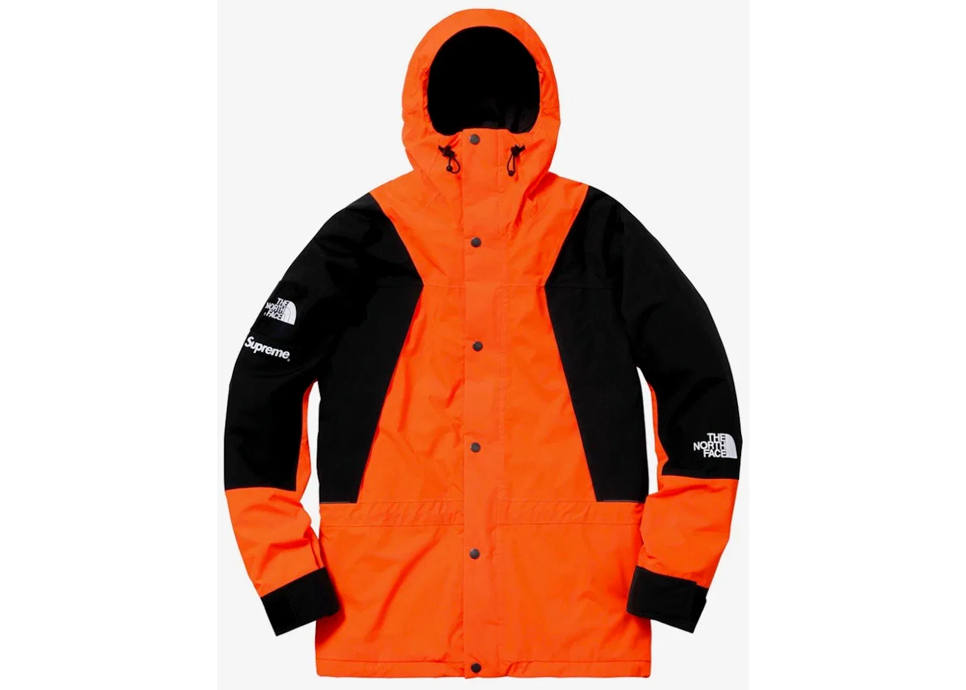Мужская куртка с принтом Supreme The North Face Mountain Light Jacket, Orange