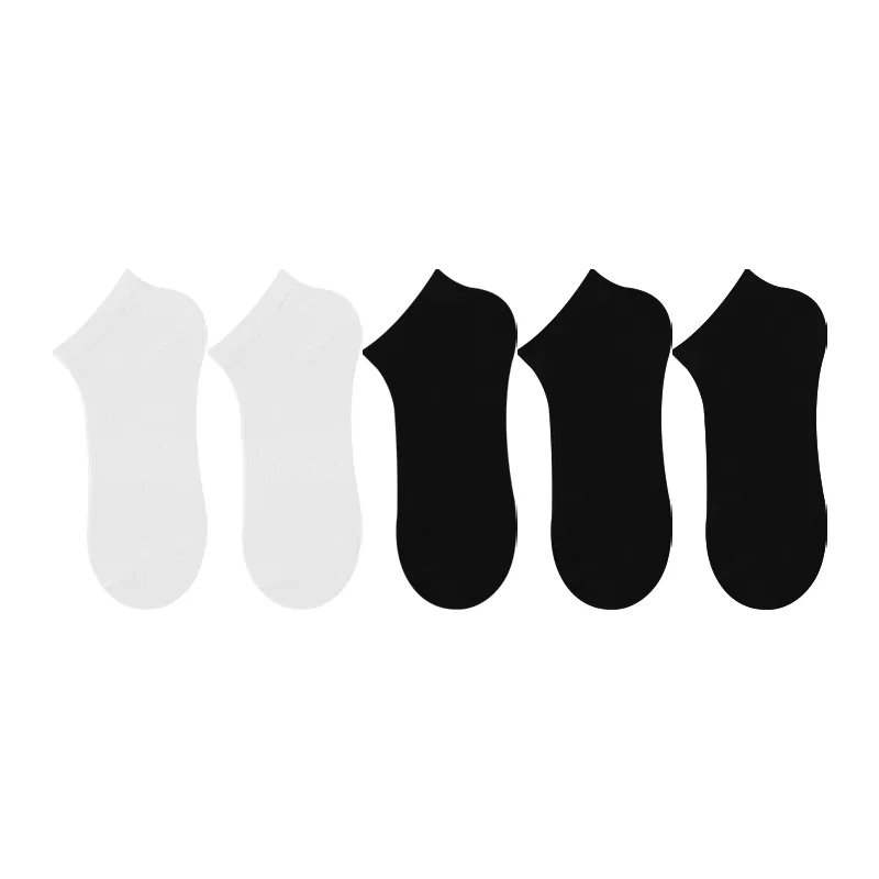 Носки детские укороченные, комплект из 5 пар, MADALLO, Black 3+White 2